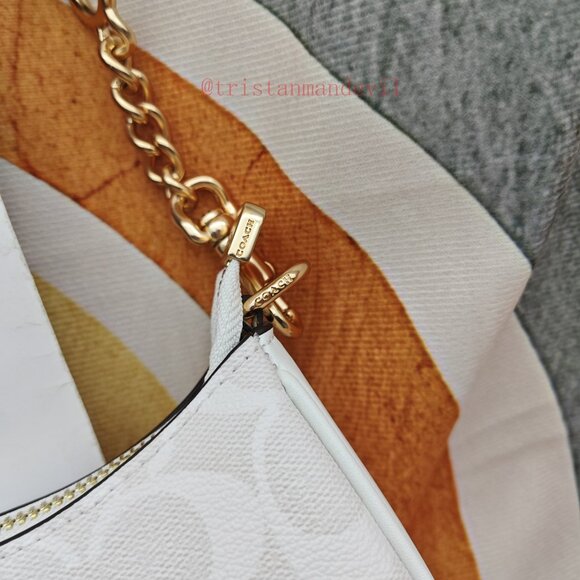 coach Teri Shoulder Bag In Signature Canvas white - Picture 3 of 14